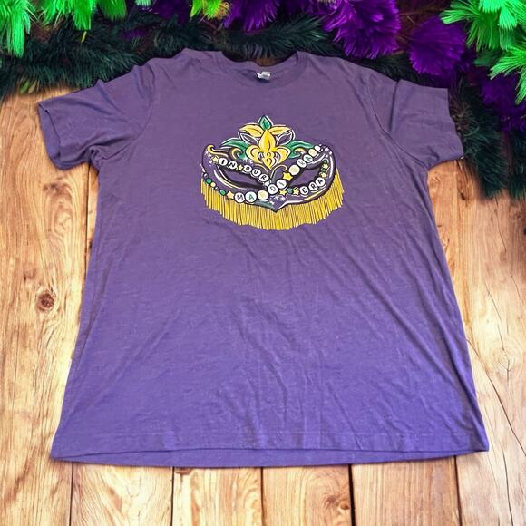 In Our Mardi Gras Era Women's Soft Purple T-shirt Swift Friendship Size XL - Picture 2 of 8